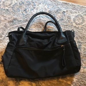 Black tote bag